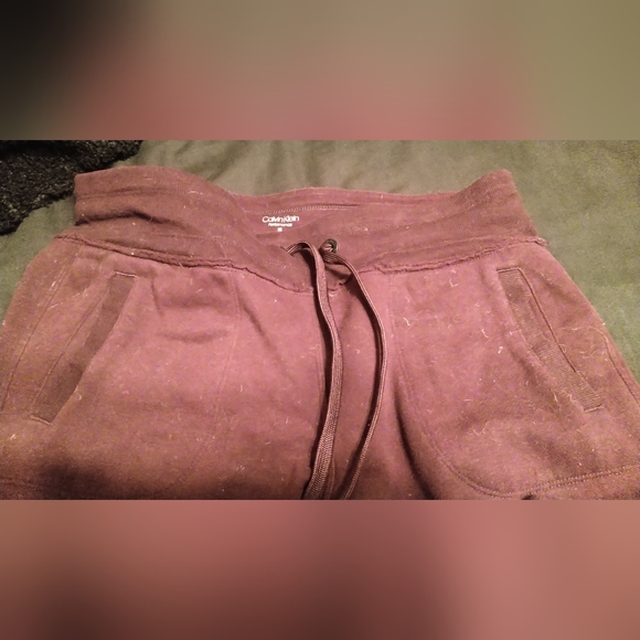 Calvin Klein Purple joggers sweatpants ladies women's size medium pockets - Picture 3 of 4